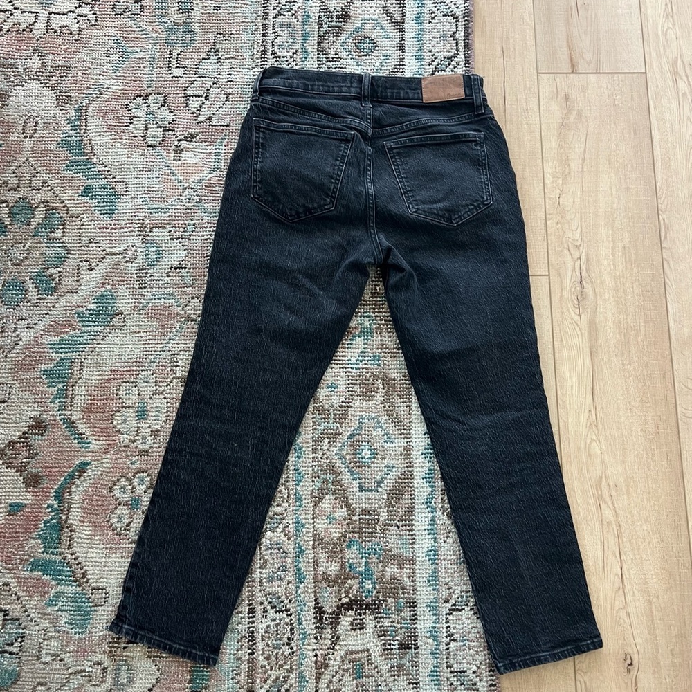 Madewell the mid rise perfect vintage Jean in black - Picture 5 of 7